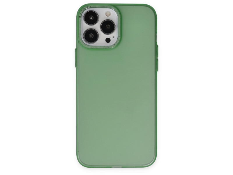 Newface iPhone 14 Pro Max Kılıf Modos Metal Kapak - Yeşil