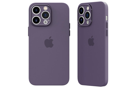 Newface iPhone 14 Pro Max Kılıf Puma Silikon - Koyu Mor