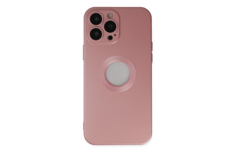 Newface iPhone 14 Pro Max Kılıf Vamos Lens Silikon - Rose Gold