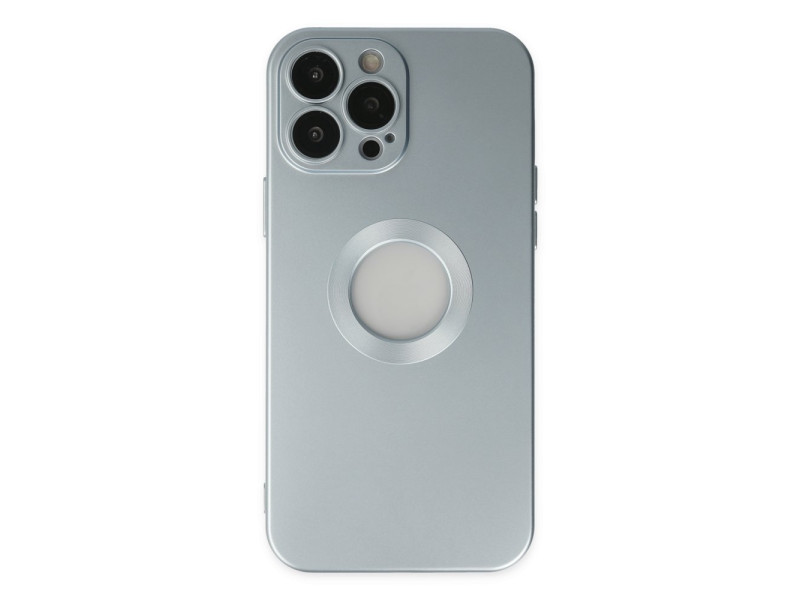 Newface iPhone 14 Pro Max Kılıf Vamos Lens Silikon - Sierra Blue