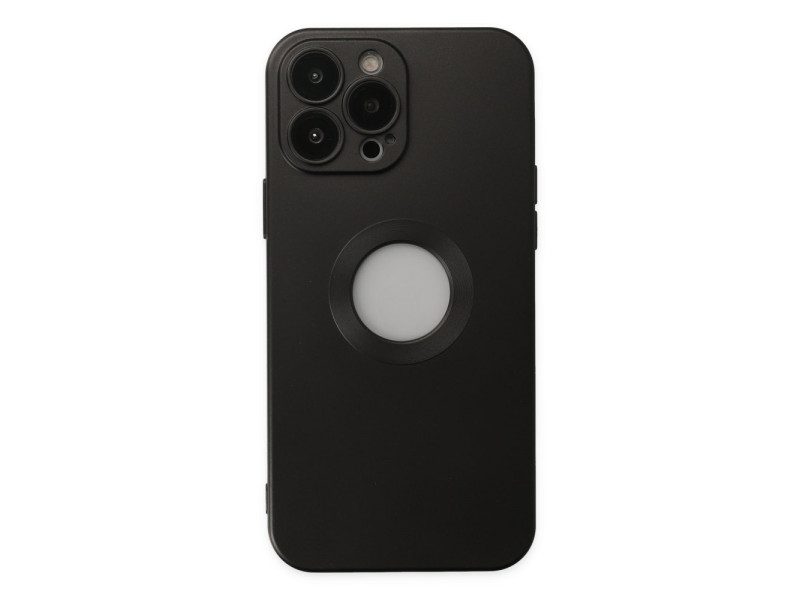 Newface iPhone 14 Pro Max Kılıf Vamos Lens Silikon - Siyah