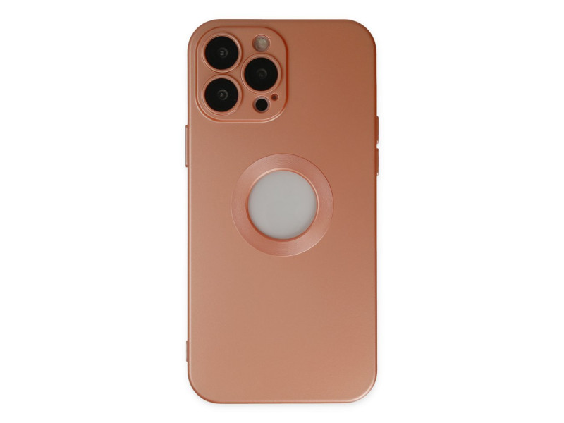 Newface iPhone 14 Pro Max Kılıf Vamos Lens Silikon - Turuncu