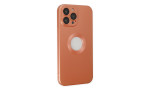 Newface iPhone 14 Pro Max Kılıf Vamos Lens Silikon - Turuncu