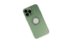 Newface iPhone 14 Pro Max Kılıf Vamos Lens Silikon - Yeşil