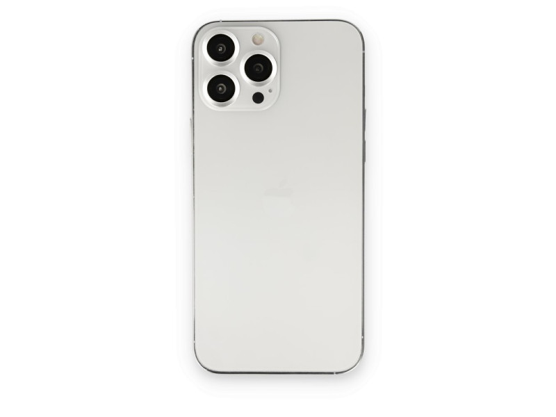 Newface iPhone 14 Pro Max Metal Kamera Lens - Gümüş
