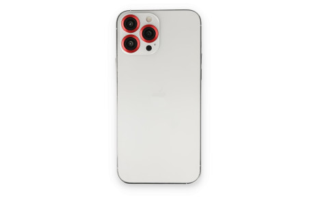 Newface iPhone 14 Pro Max Metal Kamera Lens - Kırmızı