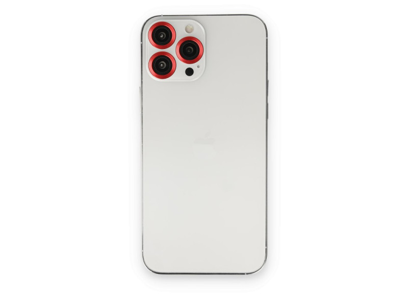 Newface iPhone 14 Pro Max Metal Kamera Lens - Kırmızı