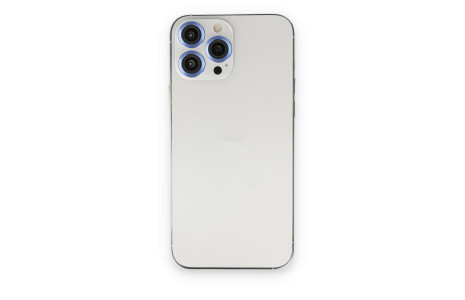 Newface iPhone 14 Pro Max Metal Kamera Lens - Mavi