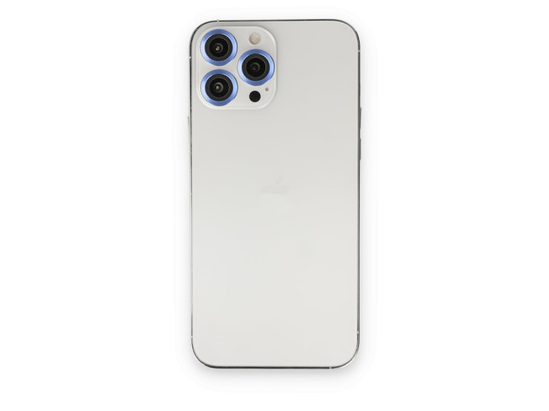 Newface iPhone 14 Pro Max Metal Kamera Lens - Mavi