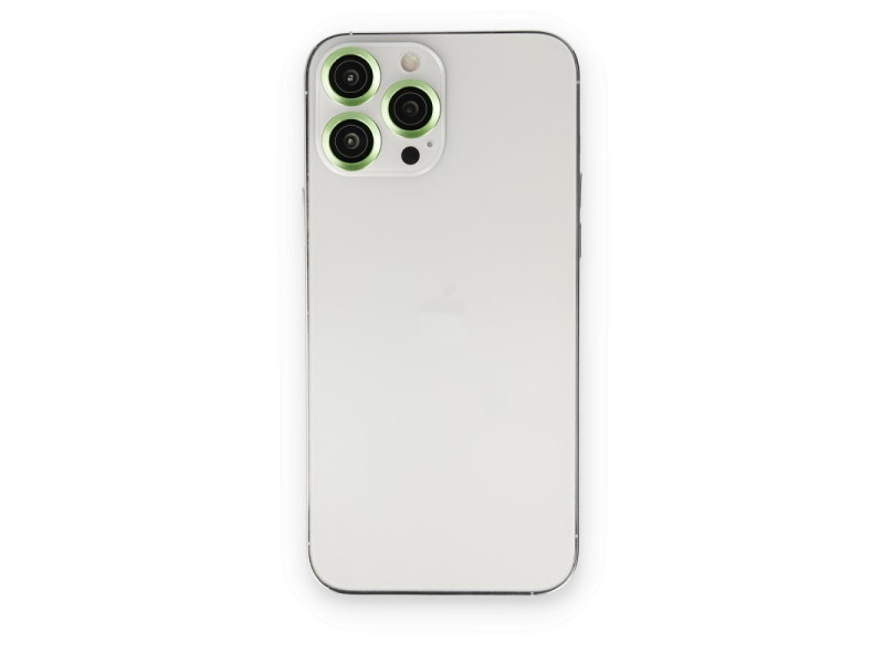 Newface iPhone 14 Pro Max Metal Kamera Lens - Yeşil