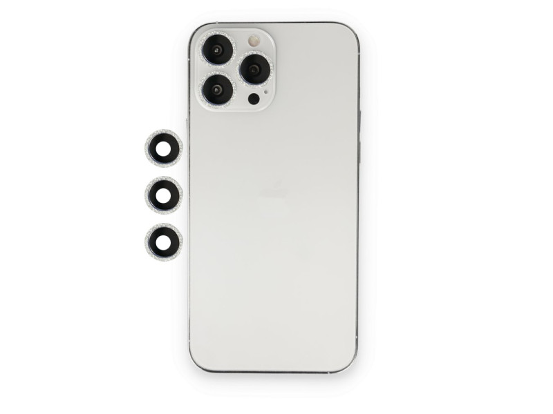 Newface iPhone 14 Pro Shine Kamera Lens - Gümüş