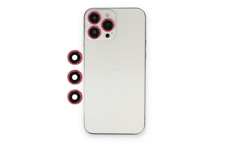 Newface iPhone 14 Pro Shine Kamera Lens - Kırmızı