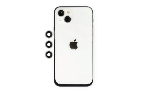 Newface iPhone 14 Shine Kamera Lens - Gümüş