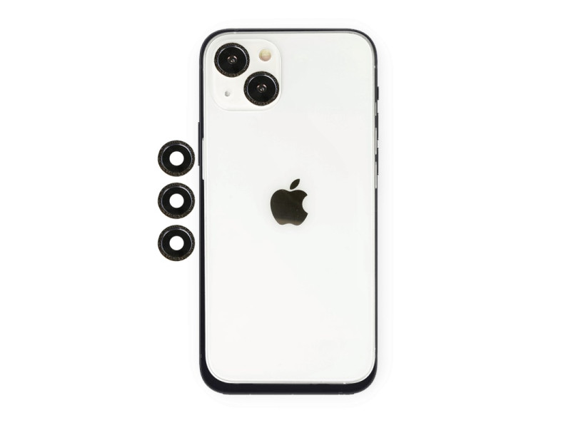Newface iPhone 14 Shine Kamera Lens - Siyah