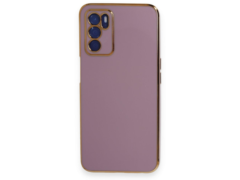 Newface Oppo A16 Kılıf Volet Silikon - Mor