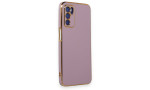 Newface Oppo A16 Kılıf Volet Silikon - Mor