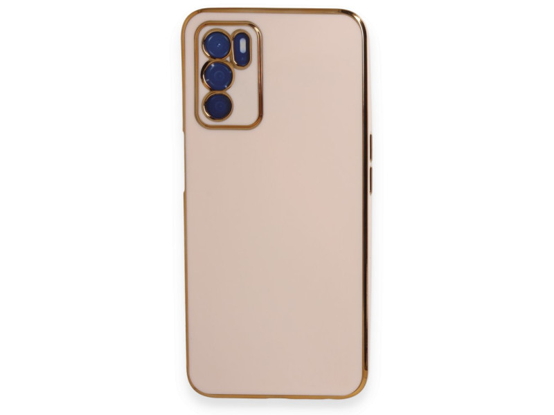 Newface Oppo A16 Kılıf Volet Silikon - Pembe