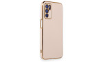 Newface Oppo A16 Kılıf Volet Silikon - Pembe