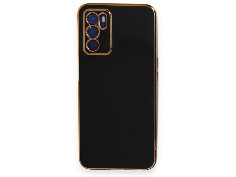 Newface Oppo A16 Kılıf Volet Silikon - Siyah