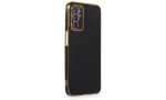 Newface Oppo A16 Kılıf Volet Silikon - Siyah