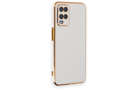 Newface Oppo A54 4G Kılıf Volet Silikon - Beyaz