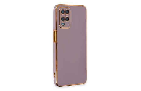 Newface Oppo A54 4G Kılıf Volet Silikon - Mor