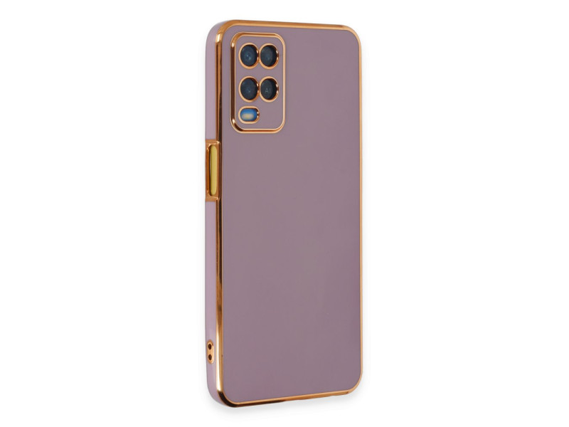 Newface Oppo A54 4G Kılıf Volet Silikon - Mor