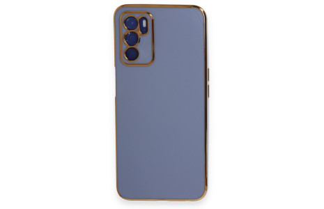 Newface Oppo A55 Kılıf Volet Silikon - Mavi