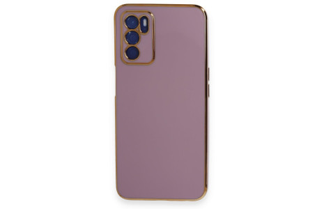 Newface Oppo A55 Kılıf Volet Silikon - Mor