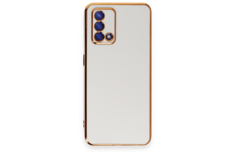 Newface Oppo A74 4G Kılıf Volet Silikon - Beyaz