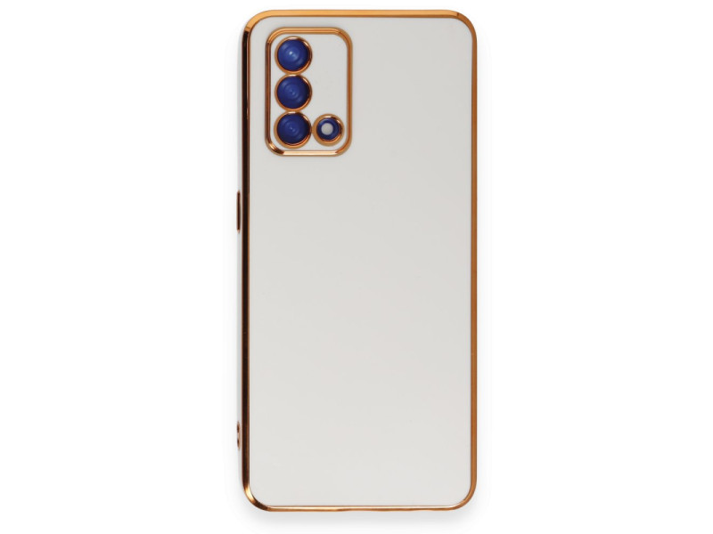 Newface Oppo A74 4G Kılıf Volet Silikon - Beyaz
