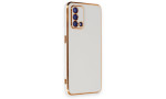 Newface Oppo A74 4G Kılıf Volet Silikon - Beyaz