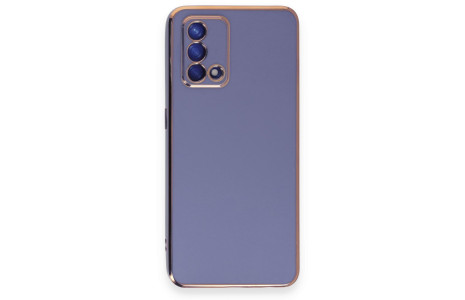Newface Oppo A74 4G Kılıf Volet Silikon - Mavi
