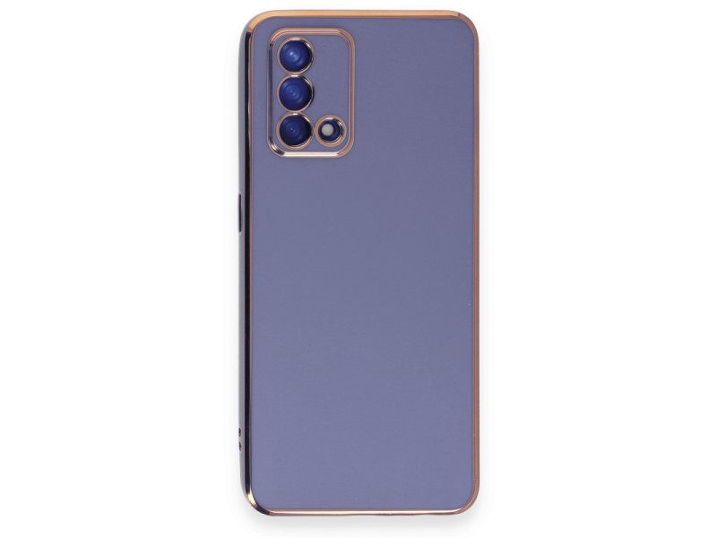 Newface Oppo A74 4G Kılıf Volet Silikon - Mavi