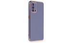 Newface Oppo A74 4G Kılıf Volet Silikon - Mavi