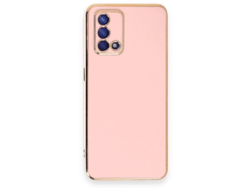 Newface Oppo A74 4G Kılıf Volet Silikon - Pembe