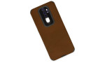 Newface Oppo A9 2020 Kılıf Loop Deri Silikon - Kahverengi
