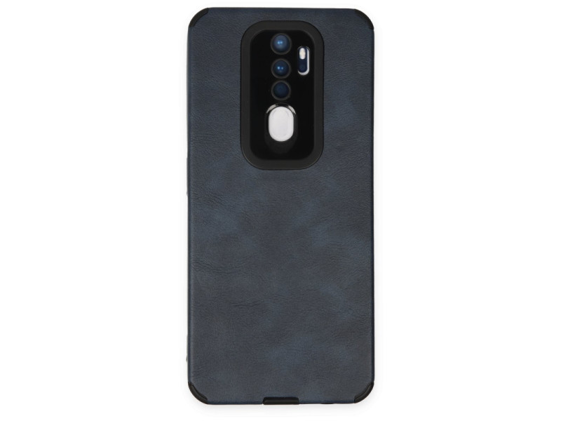 Newface Oppo A9 2020 Kılıf Loop Deri Silikon - Lacivert