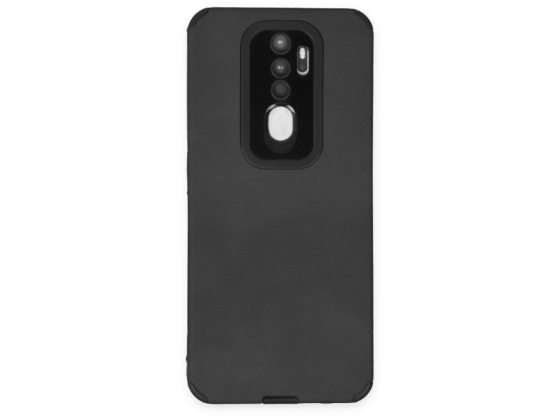 Newface Oppo A9 2020 Kılıf Loop Deri Silikon - Siyah