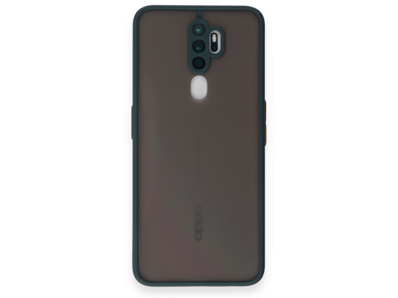 Newface Oppo A9 2020 Kılıf Montreal Silikon Kapak - Yeşil
