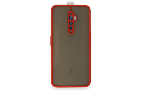 Newface Oppo Reno 2Z Kılıf Montreal Silikon Kapak - Kırmızı