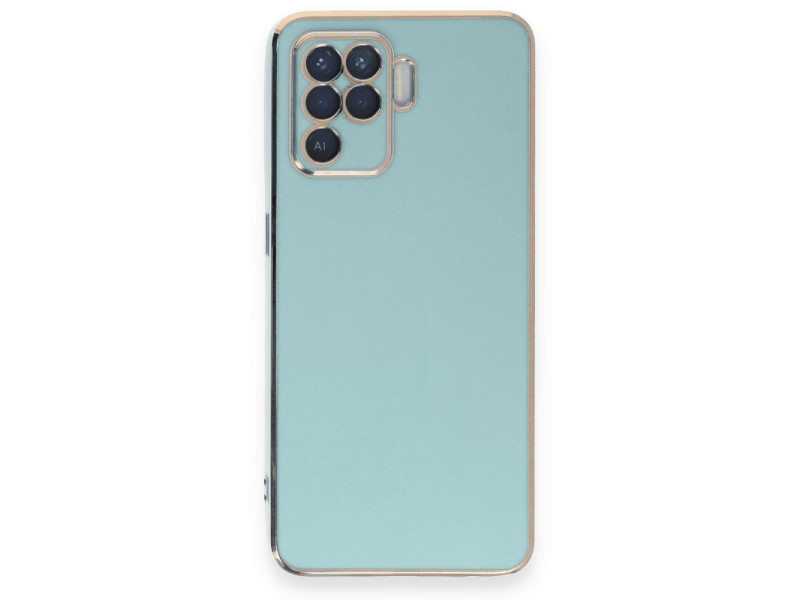 Newface Oppo Reno 5 Lite Kılıf Volet Silikon - Açık Yeşil