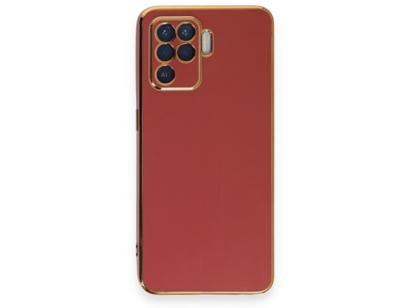 Newface Oppo Reno 5 Lite Kılıf Volet Silikon - Kırmızı