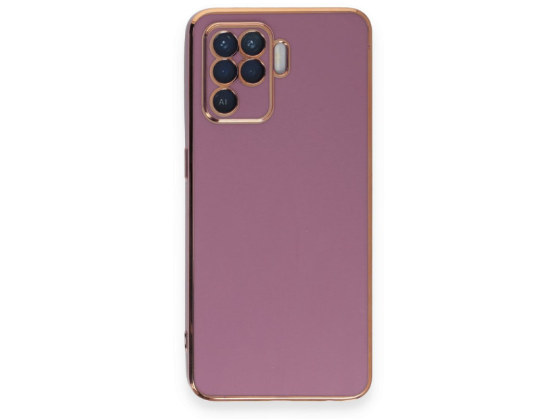 Newface Oppo Reno 5 Lite Kılıf Volet Silikon - Mor