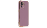 Newface Oppo Reno 5 Lite Kılıf Volet Silikon - Mor
