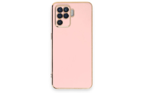Newface Oppo Reno 5 Lite Kılıf Volet Silikon - Pembe