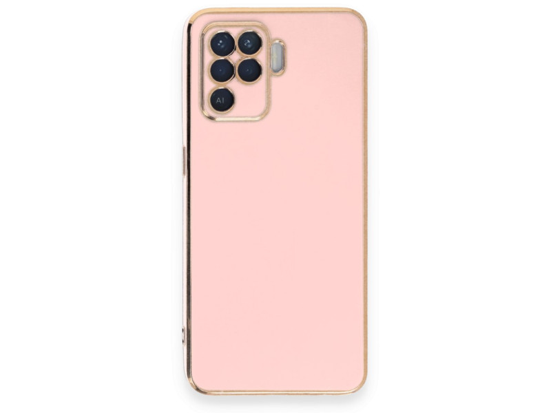 Newface Oppo Reno 5 Lite Kılıf Volet Silikon - Pembe