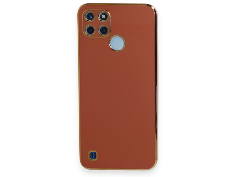 Newface Realme C25Y Kılıf Volet Silikon - Kırmızı