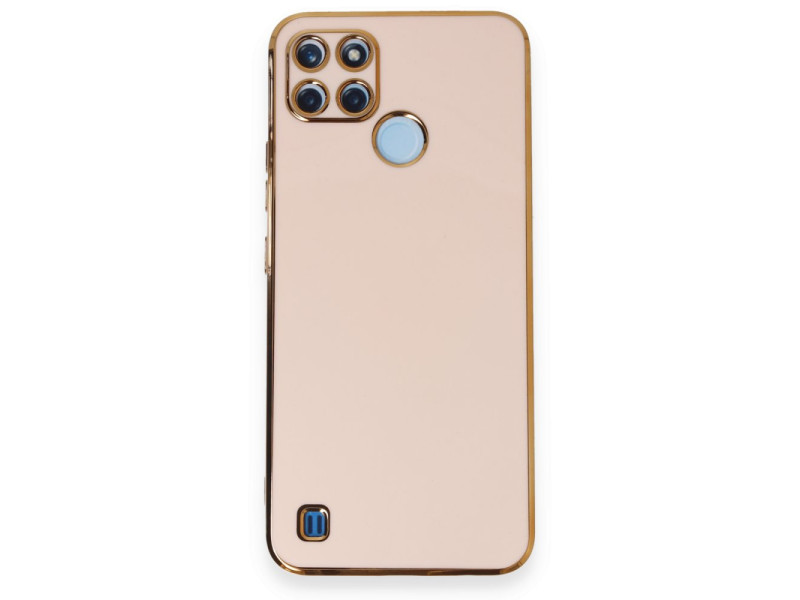 Newface Realme C25Y Kılıf Volet Silikon - Pembe