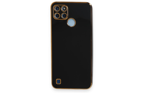Newface Realme C25Y Kılıf Volet Silikon - Siyah